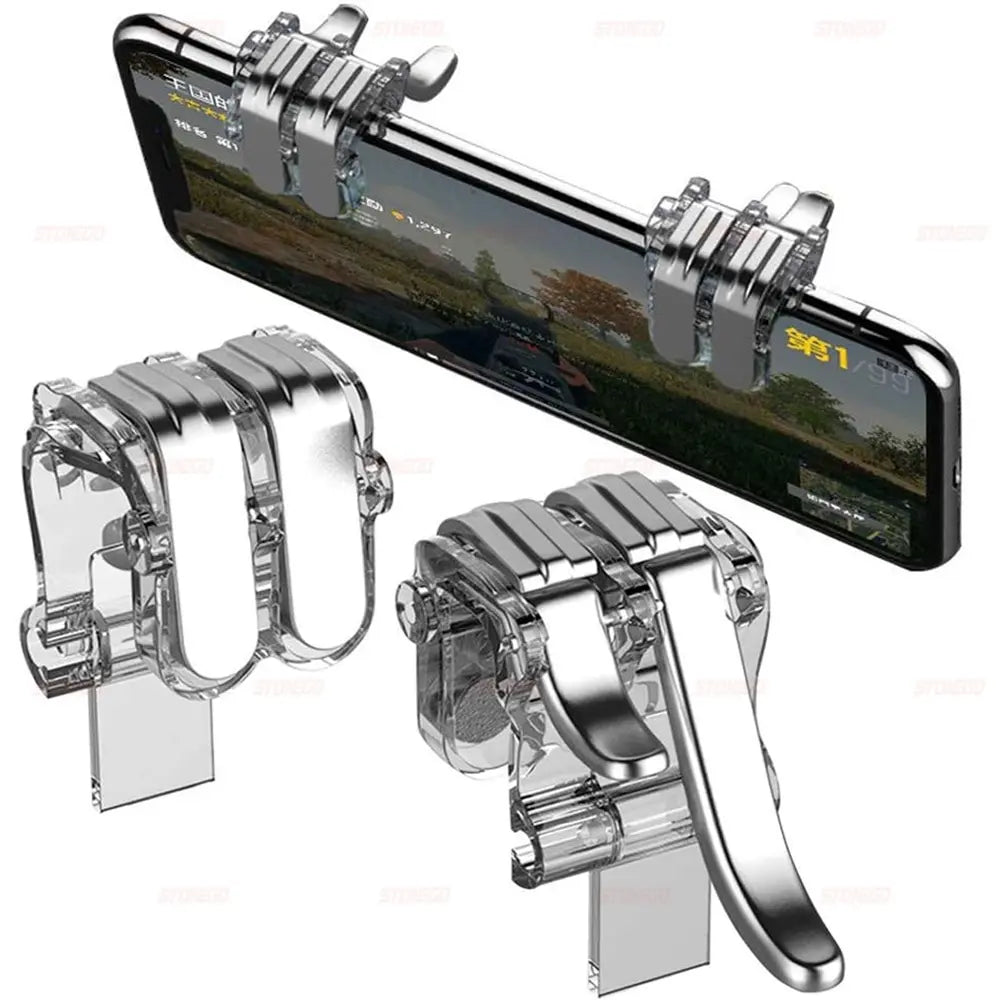 Mobile Game Controller Game Trigger for PUBG/Fortnite/Call of Duty,Shooter Sensitive Controller Joysticks Aim & Fire Trigger