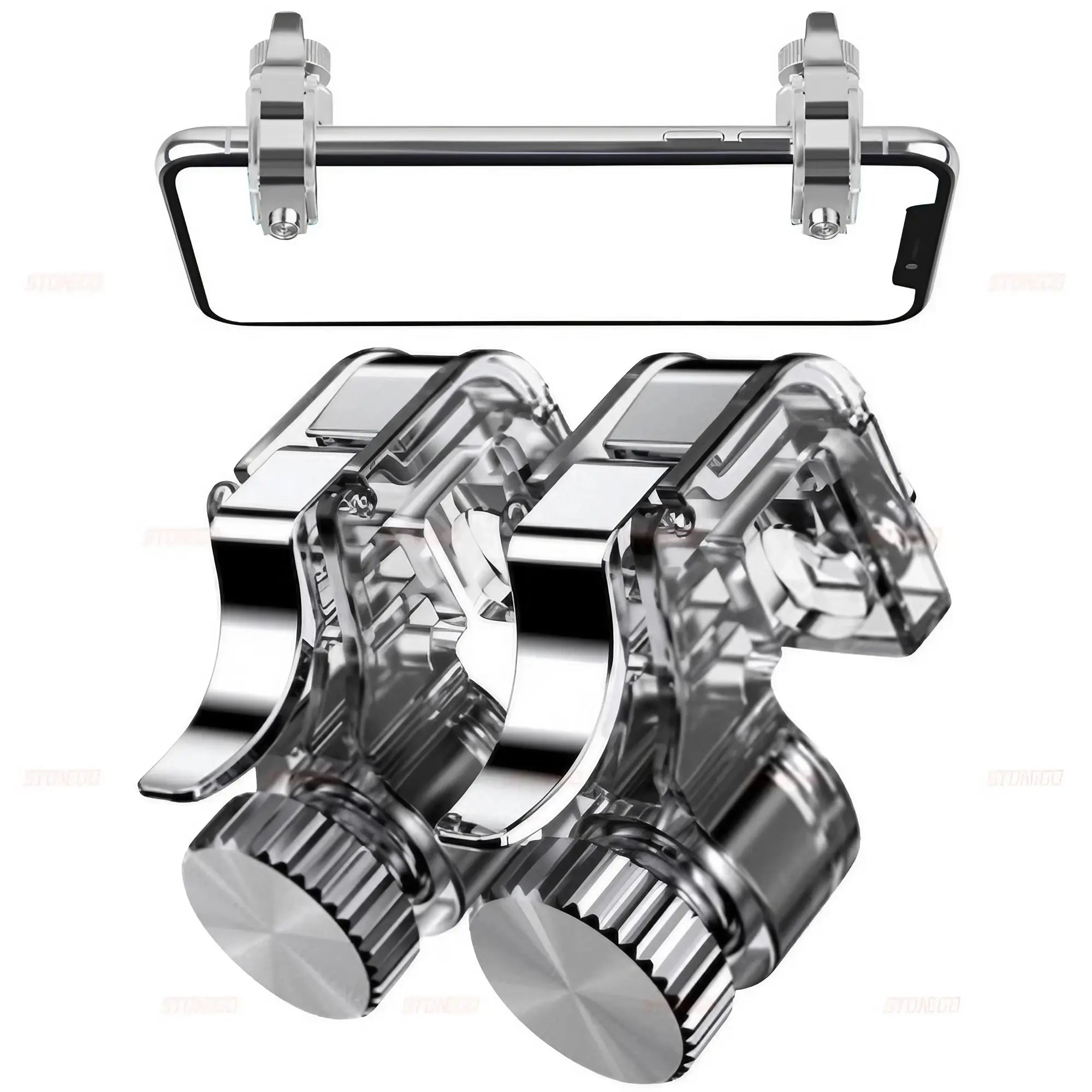 Mobile Game Controller Game Trigger for PUBG/Fortnite/Call of Duty,Shooter Sensitive Controller Joysticks Aim & Fire Trigger