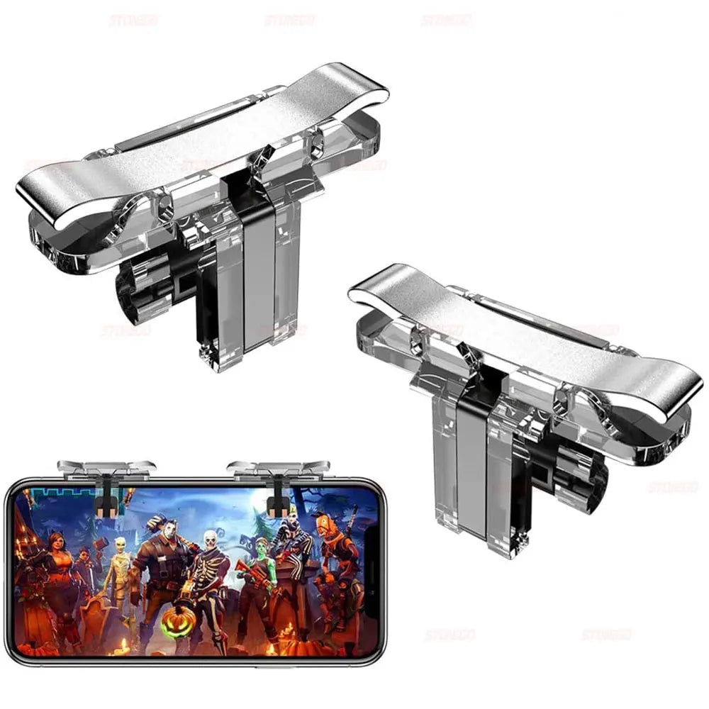 Mobile Game Controller Game Trigger for PUBG/Fortnite/Call of Duty,Shooter Sensitive Controller Joysticks Aim & Fire Trigger