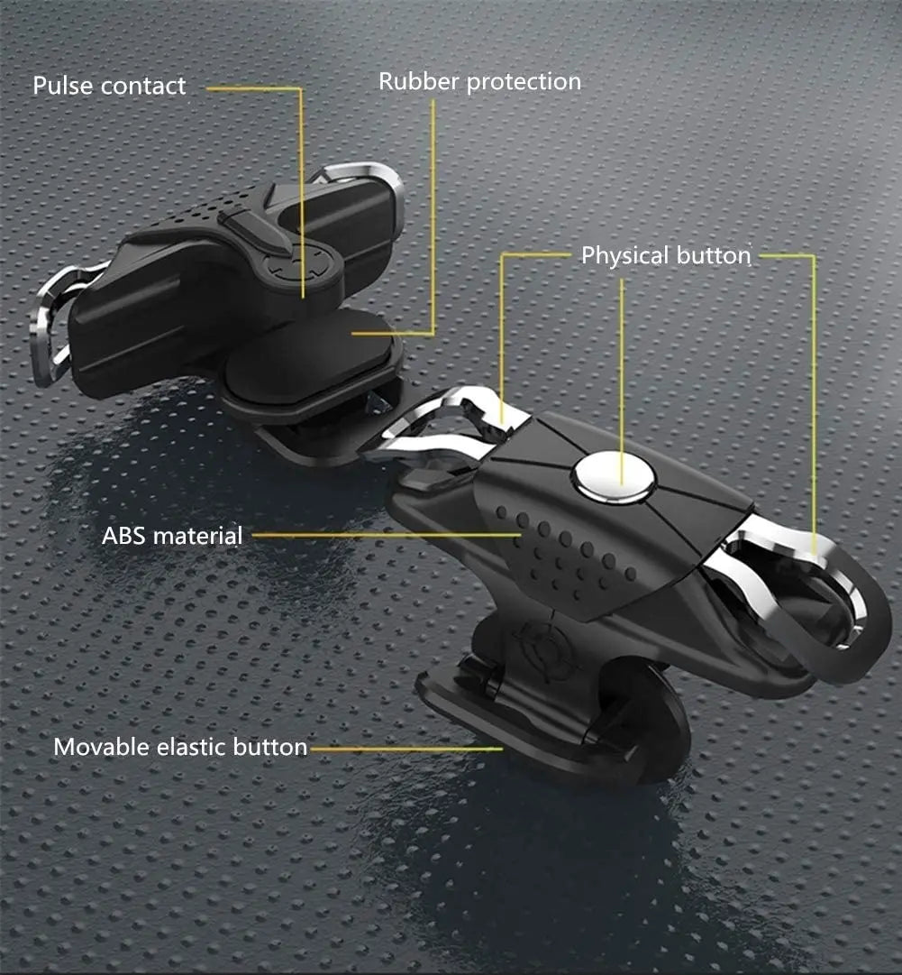 Mobile Game Controller Game Trigger for PUBG/Fortnite/Call of Duty,Shooter Sensitive Controller Joysticks Aim & Fire Trigger