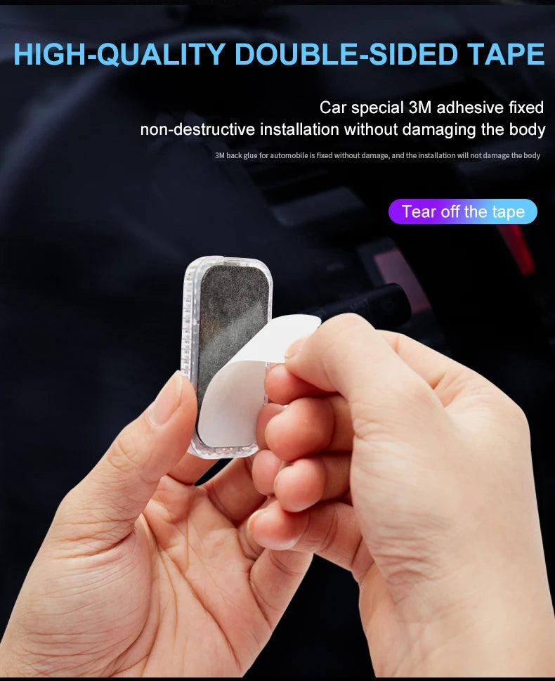 LED Touch Light Mini Wireless Car Interior Lighting Auto Roof Ceiling Reading Lamp for Door Foot Trunk Storage Box USB Charging