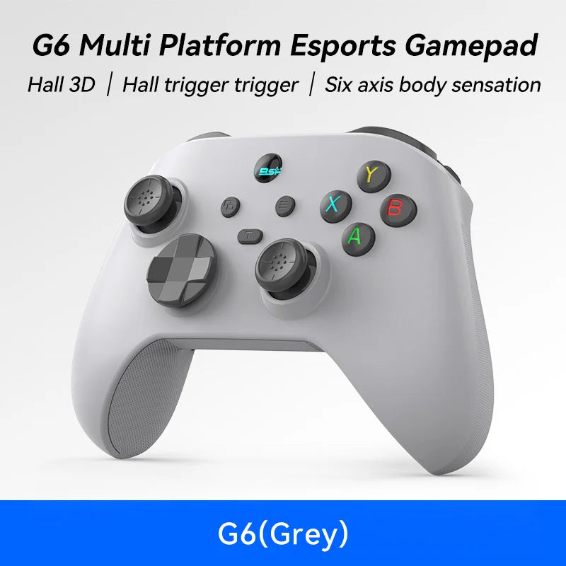 G6 Mobile Game Controller For Switch/IOS/Andriod/PC Support Streaming media/cloud Game Mobile Phone GamePad Hall effect joystick