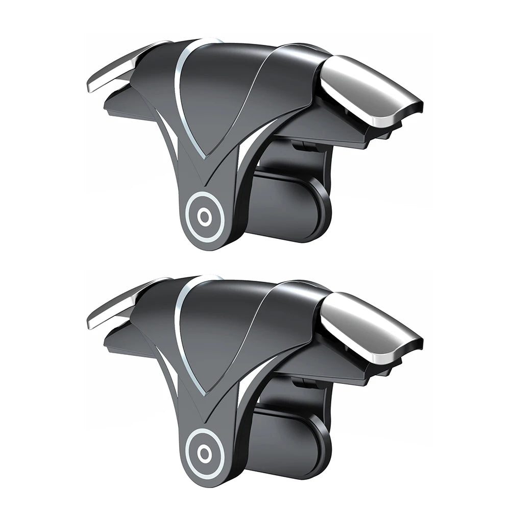2Pcs 4 Finger Controller Sensitive Gaming Aim Shooting Triggers Button for PUBG for Children Birthday Surprise Gift