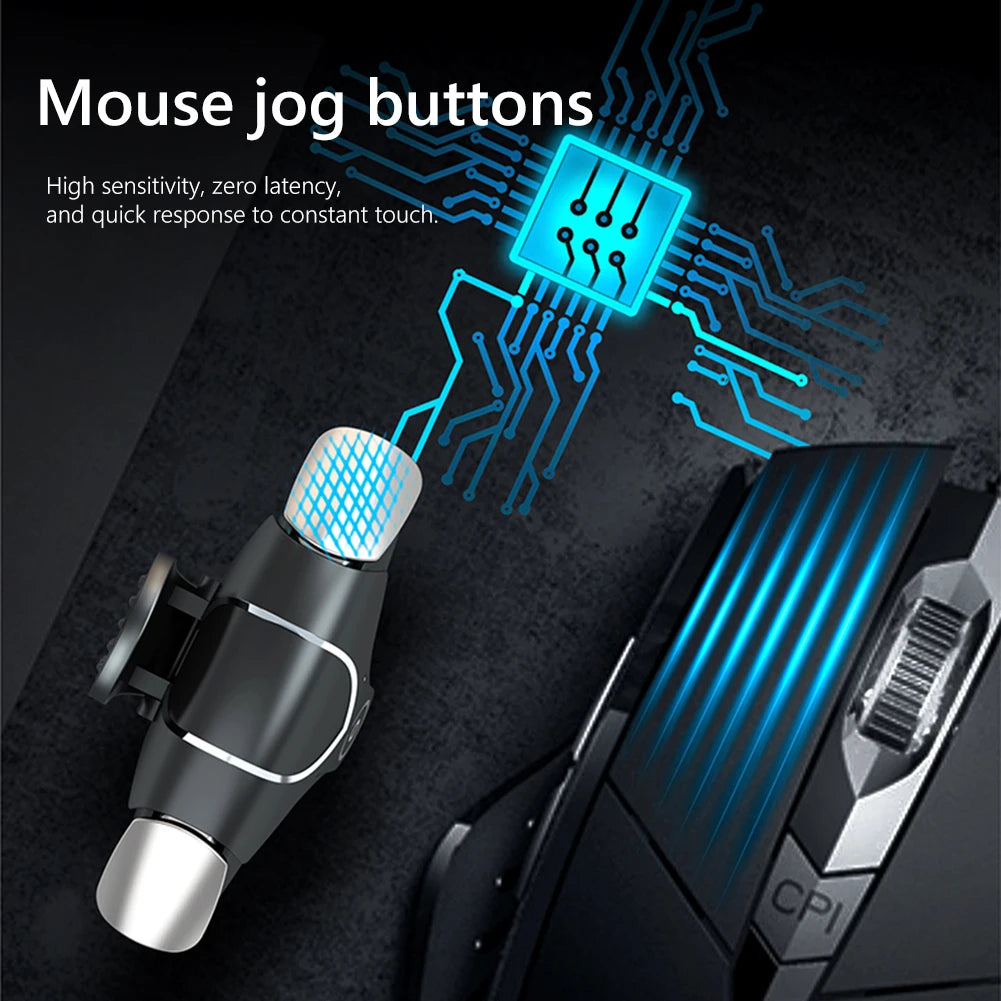 2Pcs 4 Finger Controller Sensitive Gaming Aim Shooting Triggers Button for PUBG for Children Birthday Surprise Gift