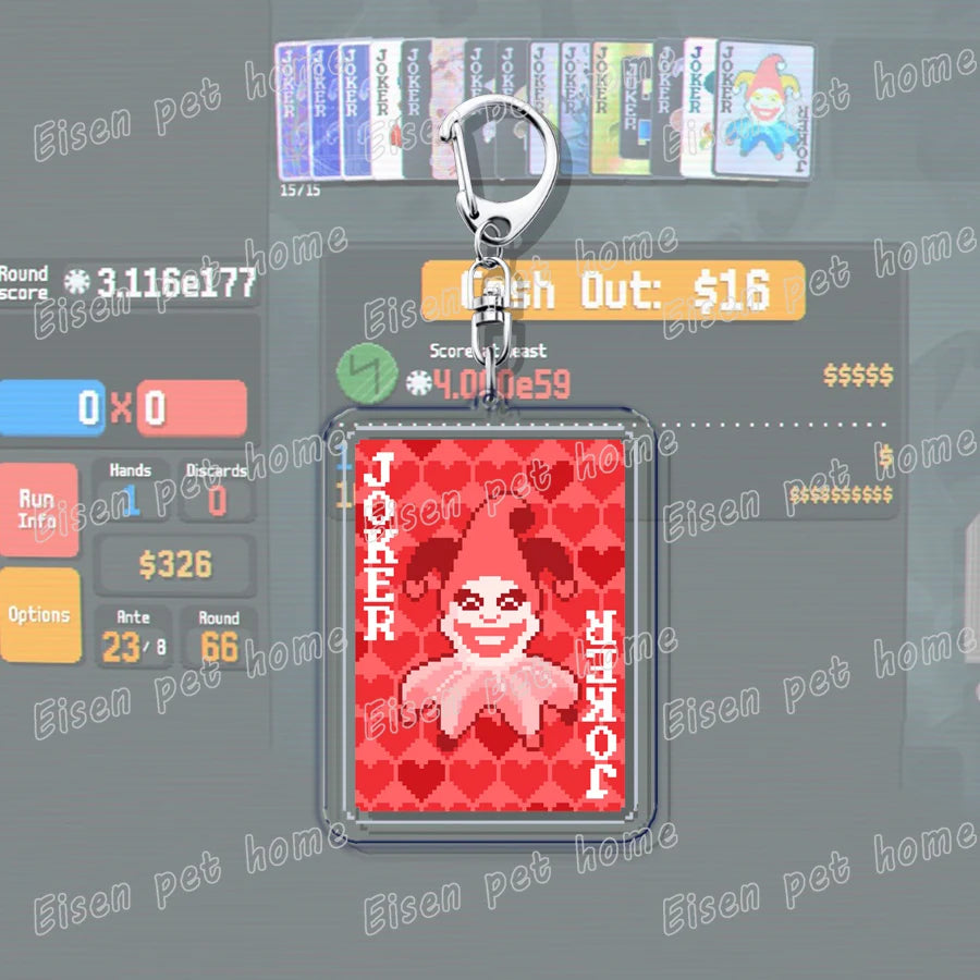 Video Game Balatro Keychains