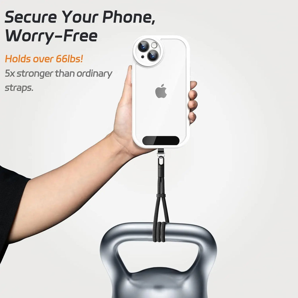 Adjustable Mobile Phone Strap Lanyard Crossbody Phone Lanyards Neck Rope with Patch for iPhone Cell Phone Hanging Cord Strap