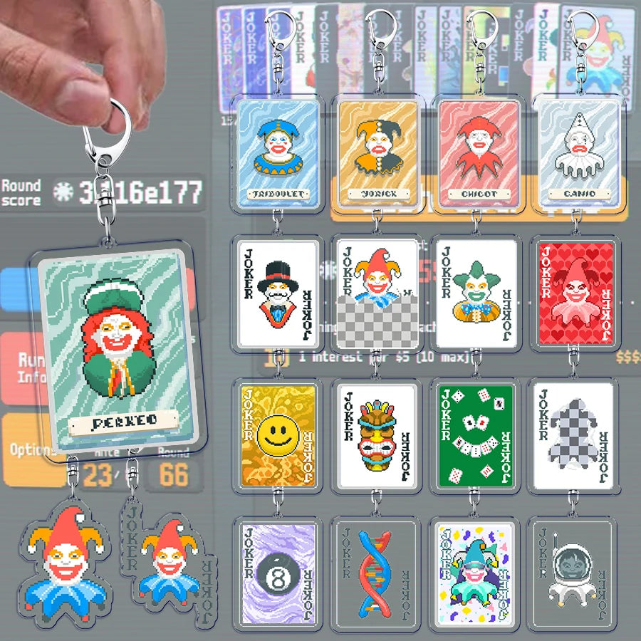 Video Game Balatro Keychains