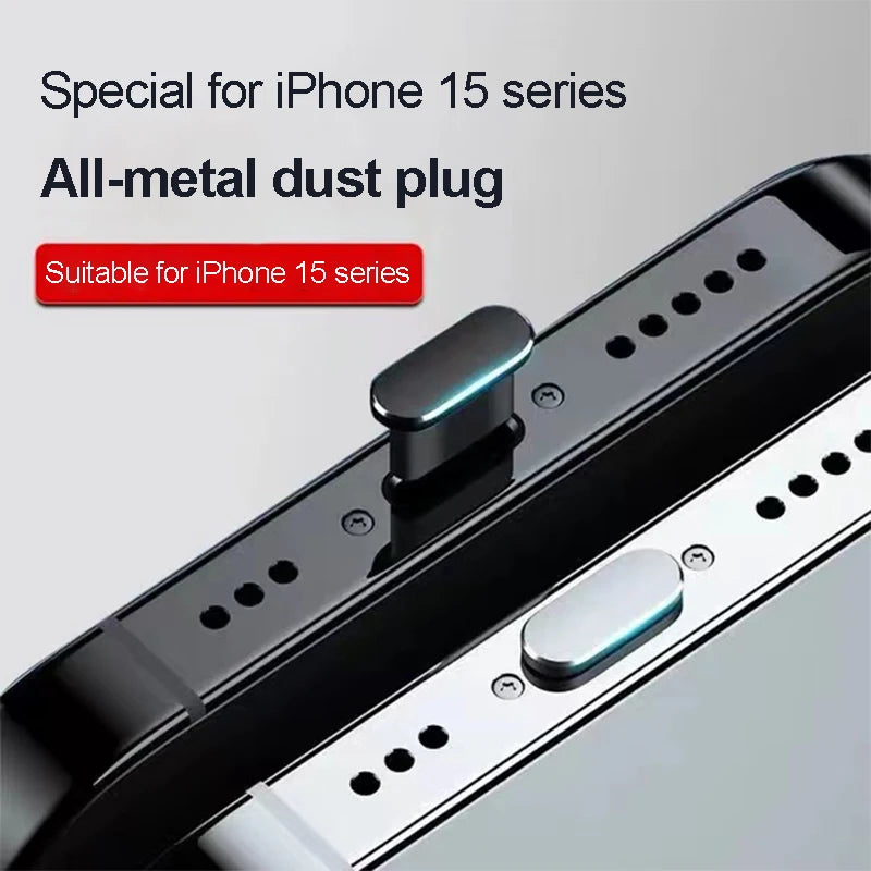 iPhone15 Pro Max Accessories iPhone Dust Plug For Mobile Phone Accessories Dust Cap For Mobile Usb Dust Plug Usb A iPhone15 Plus