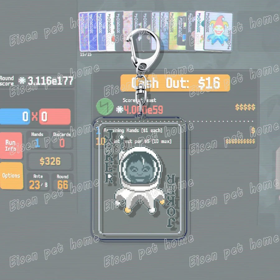 Video Game Balatro Keychains