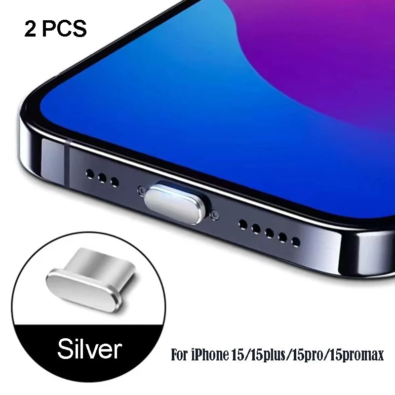 iPhone15 Pro Max Accessories iPhone Dust Plug For Mobile Phone Accessories Dust Cap For Mobile Usb Dust Plug Usb A iPhone15 Plus