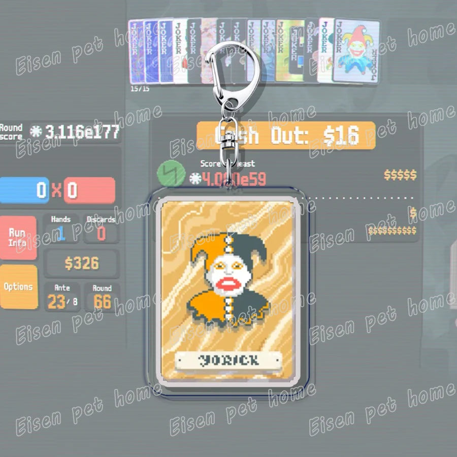 Video Game Balatro Keychains