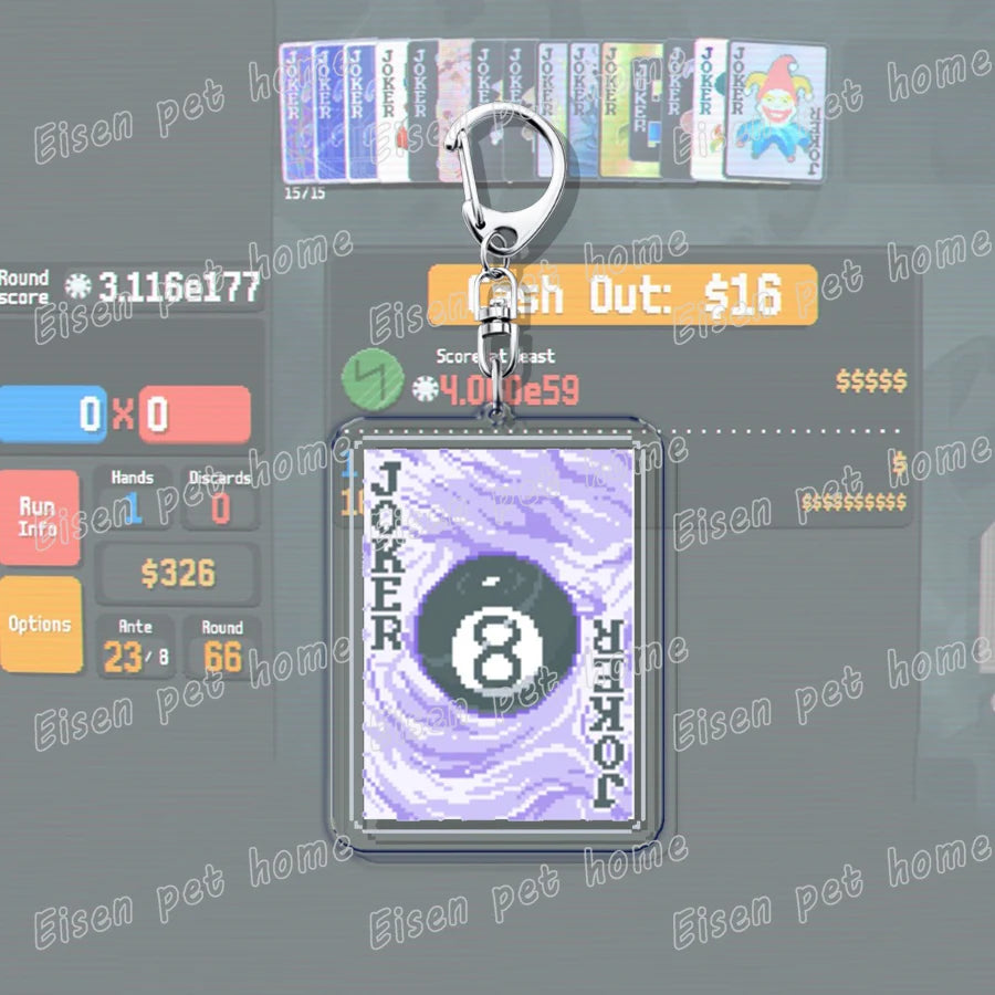 Video Game Balatro Keychains