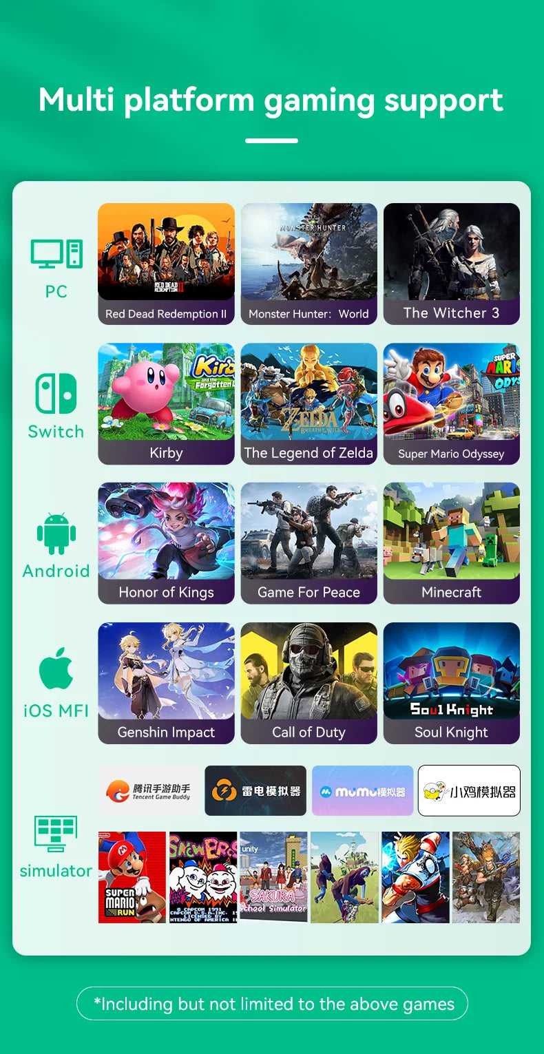 Remote control Handle Z03 Wireless Game Controller Wukong Black Myth Hall Joystick Double Cut Trigger for Switch/Android/iOS/PC