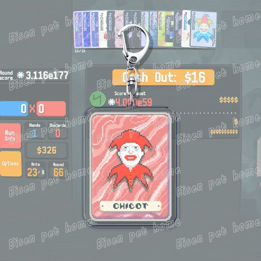 Video Game Balatro Keychains