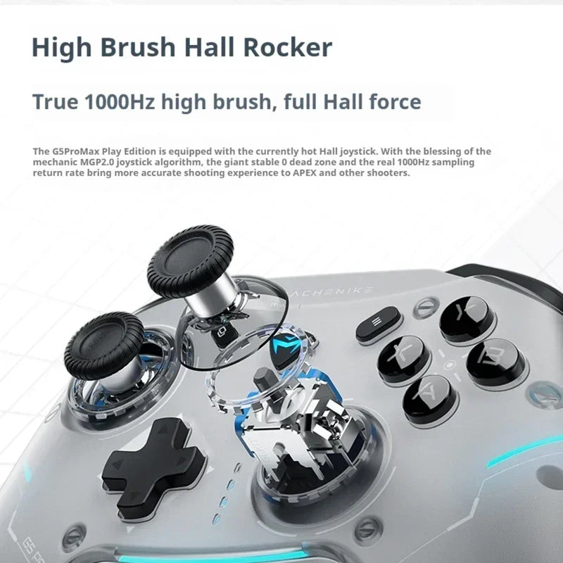 Machenike G5 Pro Max Gamepad Gaming Controller Tri-Mode Fps Wireless Game Pad Elite Hall Trigger Joystick For Switch Pc Steam