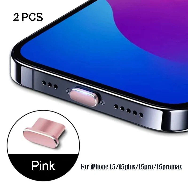 iPhone15 Pro Max Accessories iPhone Dust Plug For Mobile Phone Accessories Dust Cap For Mobile Usb Dust Plug Usb A iPhone15 Plus