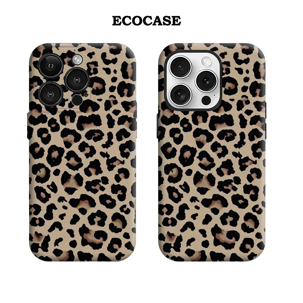 Leopard Print IPhone17 Must-Haves Phone Case for IPhone 17 16 15 14 13 12 11 Pro Max Plus Double-layer Back Cover