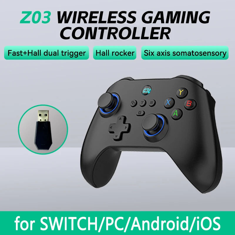 Remote control Handle Z03 Wireless Game Controller Wukong Black Myth Hall Joystick Double Cut Trigger for Switch/Android/iOS/PC