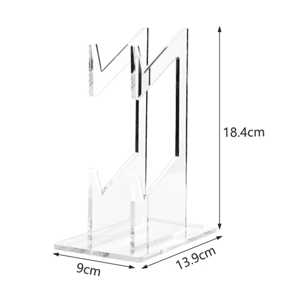 Double-deck Gamepad Holder Storage Rack Acrylic Game Controller Bracket Mount Accessories Gamepad Headset Stand for PS4/PS3/Xbox
