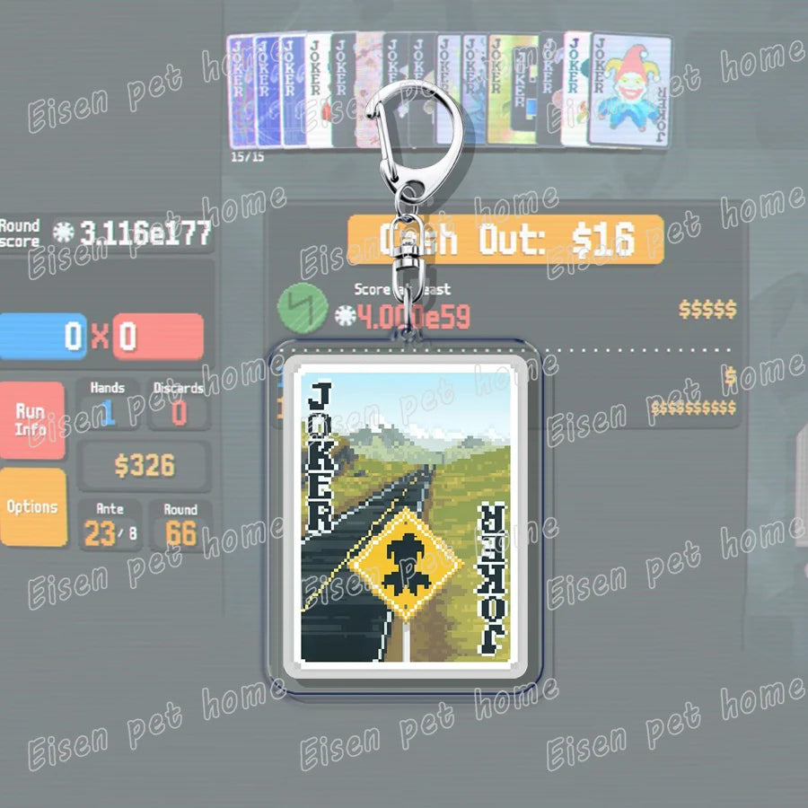 Video Game Balatro Keychains