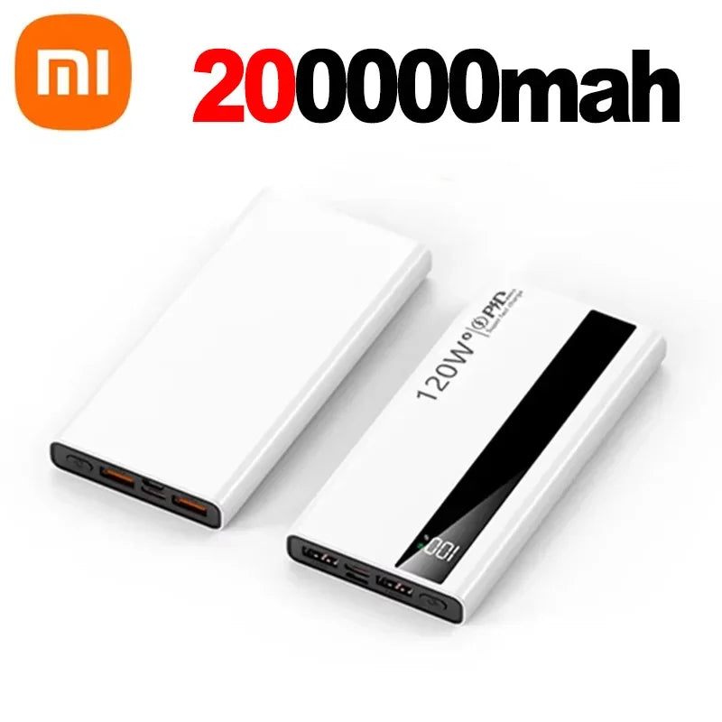 Xiaomi 500000mAh Power Bank 120W Fast Charging Large Capacity Power Bank PD 20W Suitable For All Mobile Phones Long Endurance