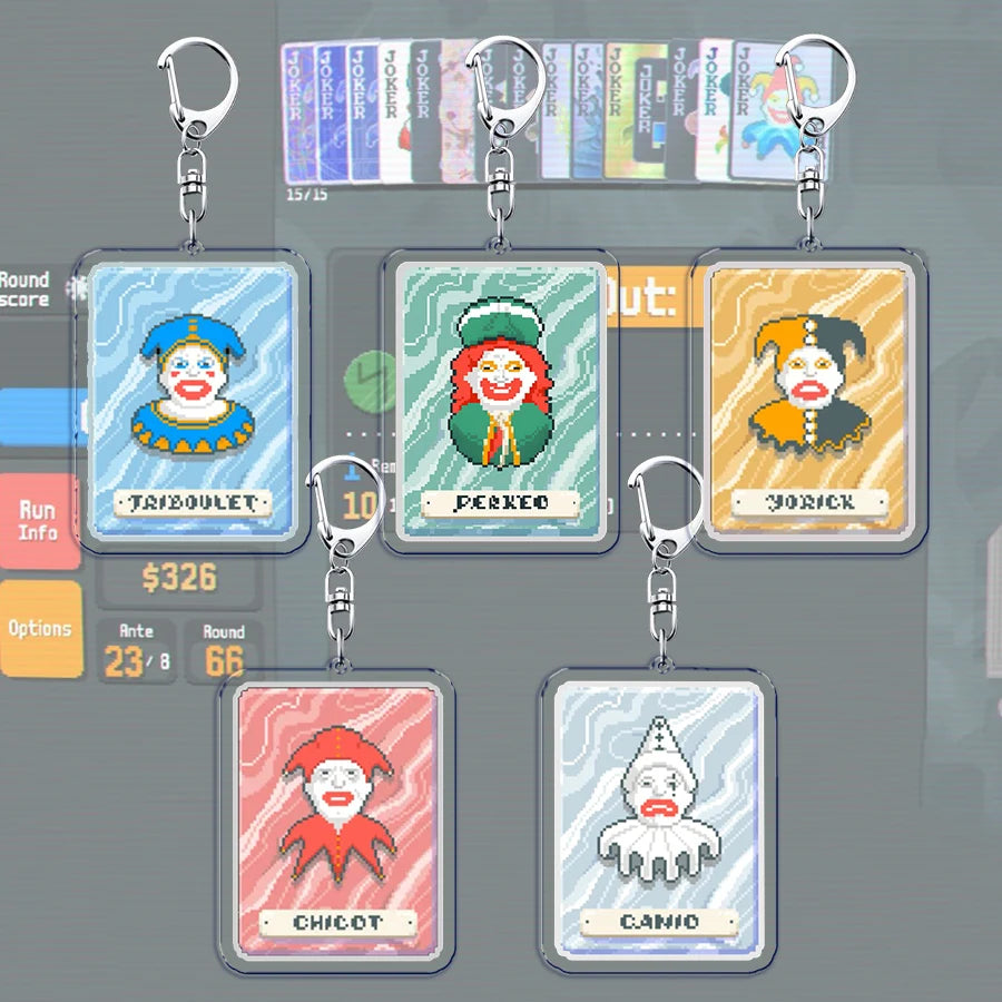 Video Game Balatro Keychains