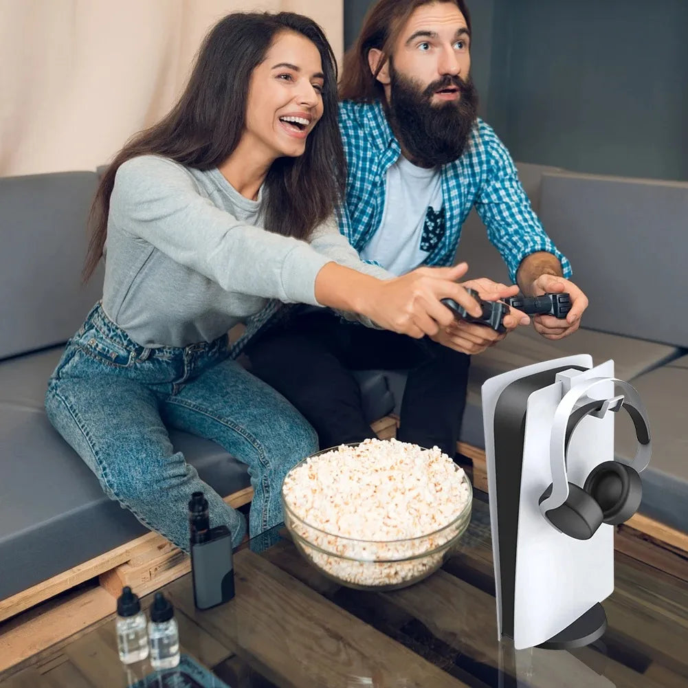 PS5 Accessories Headphone Stand Wall Mount Holder Hanger for PS5 Console Gaming Headset Hanging Bracket Storage Rack