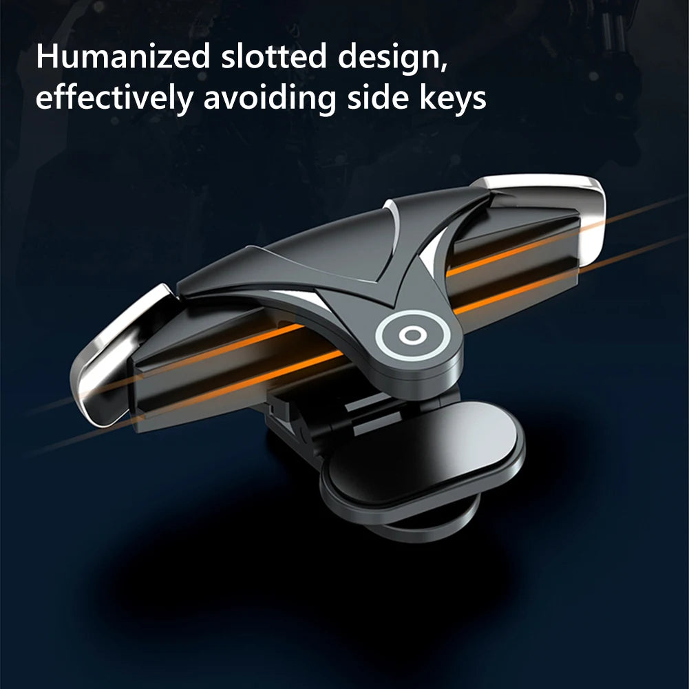 2Pcs 4 Finger Controller Sensitive Gaming Aim Shooting Triggers Button for PUBG for Children Birthday Surprise Gift