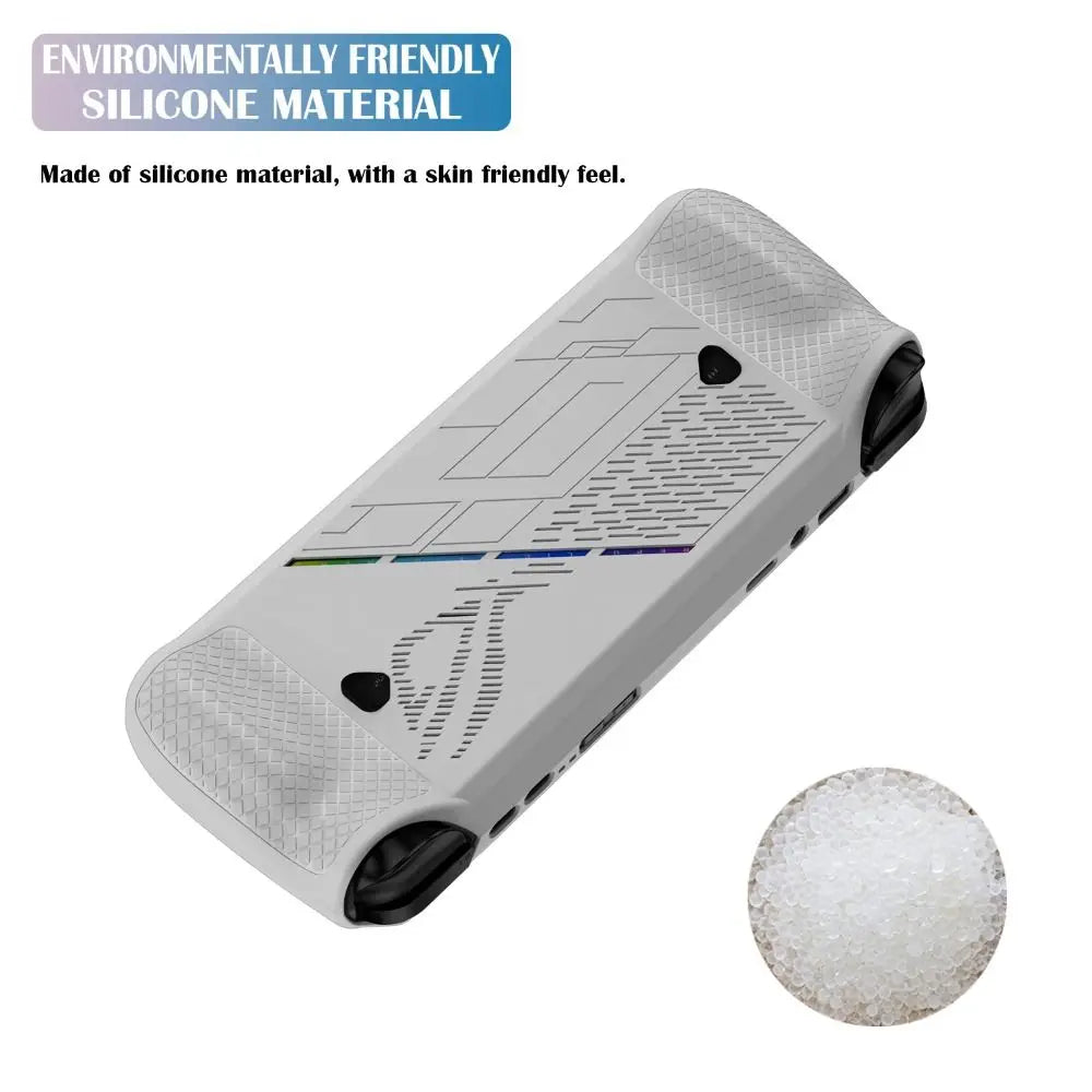 For ASUS ROG Ally X 2024 New Gaming Handhelds Protective Case Silicone Game Console Cover Anti Slip Soft Host Shell Accessories