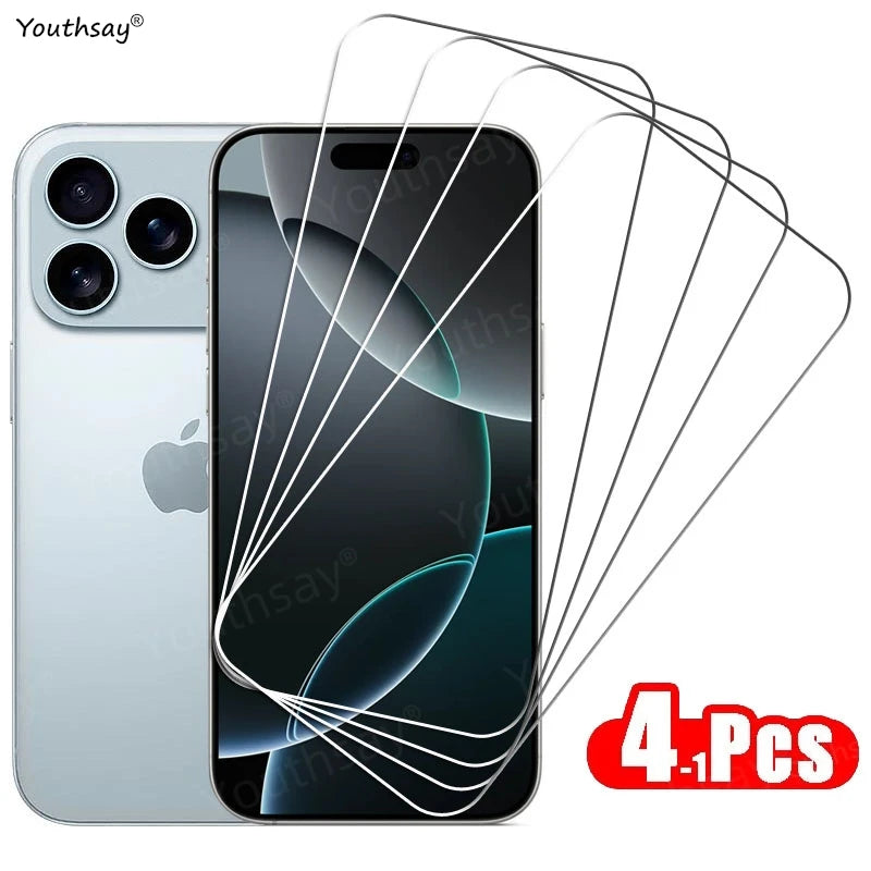 Full Clear Tempered Glass For iPhone 17 Pro Max Screen Protector iphone 17 16 Pro Max Screen Glass Phone Film iphone 17 Pro Max
