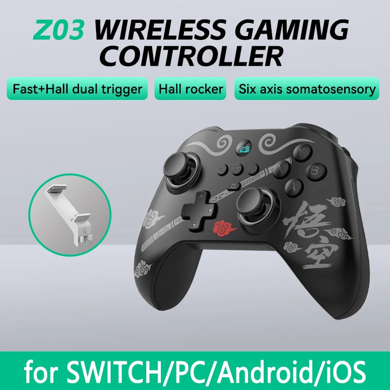 Remote control Handle Z03 Wireless Game Controller Wukong Black Myth Hall Joystick Double Cut Trigger for Switch/Android/iOS/PC
