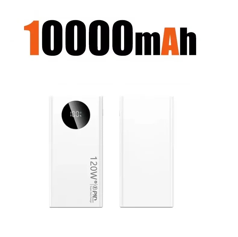 500000mAh Fast Charging Power Bank 120W High Capacity Powerbank Portable Battery Charger Take On The Plane For All Phones