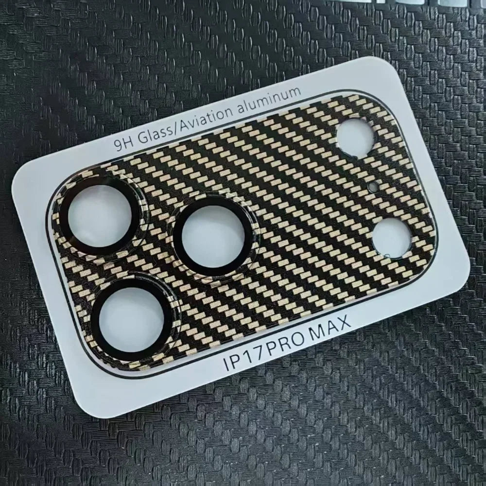 Carbon Fiber Kevlar Full Camera Lens Protector Glass Cover for IPhone 17 Air 17 Pro Max High Quality Phone Lens Accessories Case