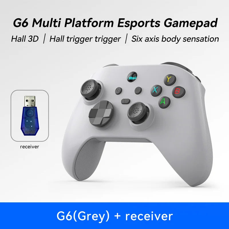 G6 Mobile Game Controller For Switch/IOS/Andriod/PC Support Streaming media/cloud Game Mobile Phone GamePad Hall effect joystick