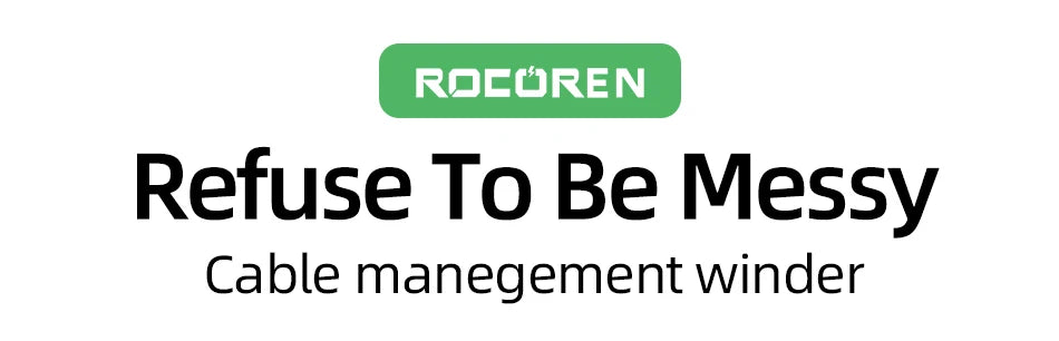 Rocoren Cable Organizer 3M Wire Winder USB Cable Management Charger Protector Phone Mouse Earphone Cable Holder Cord Protection