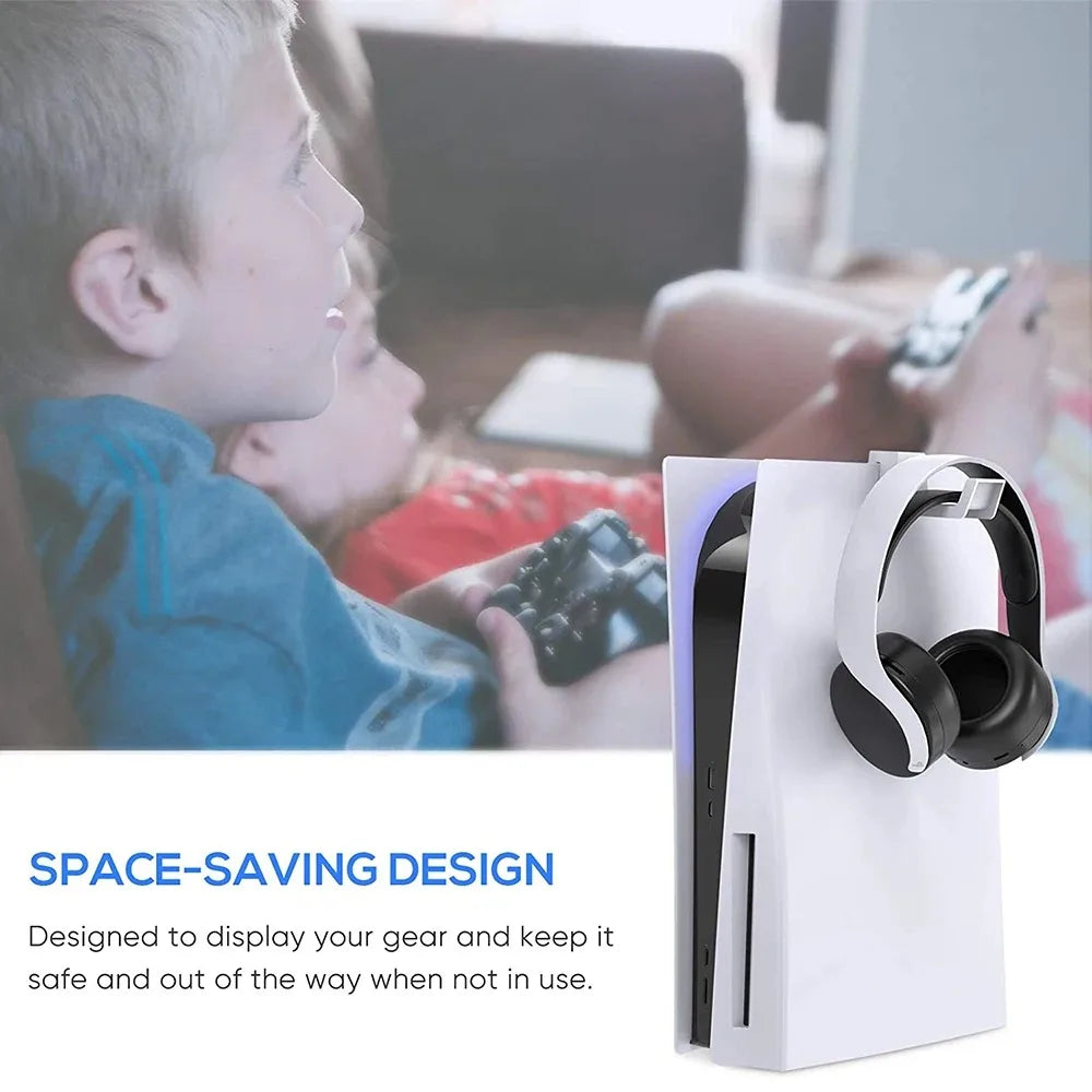 PS5 Accessories Headphone Stand Wall Mount Holder Hanger for PS5 Console Gaming Headset Hanging Bracket Storage Rack