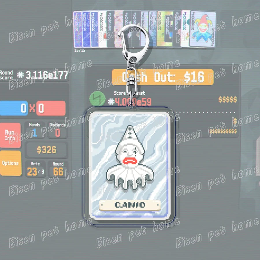 Video Game Balatro Keychains