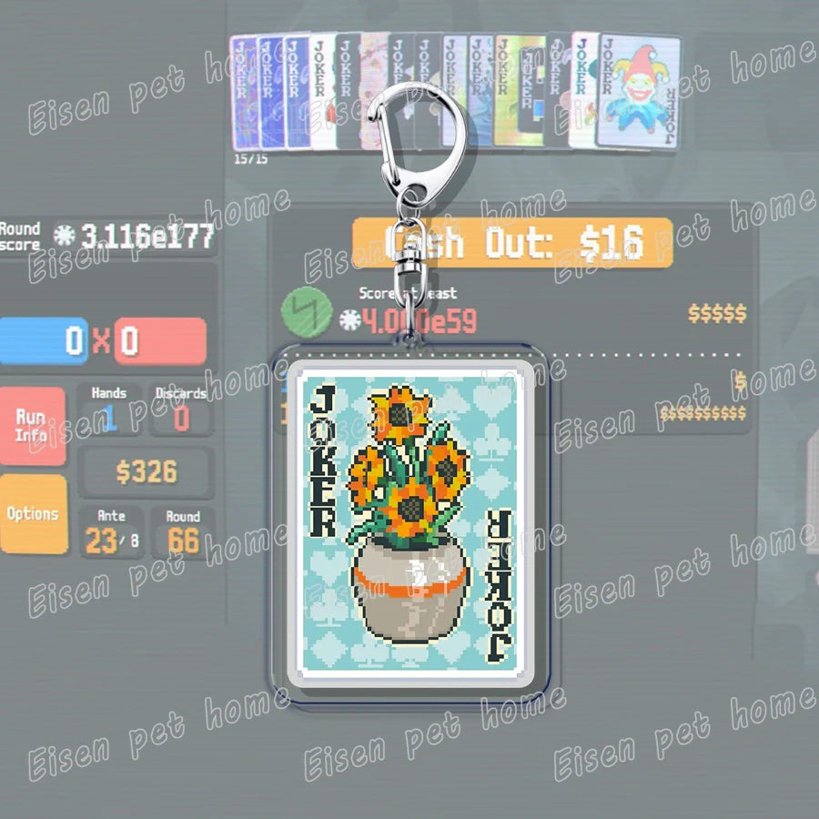 Video Game Balatro Keychains