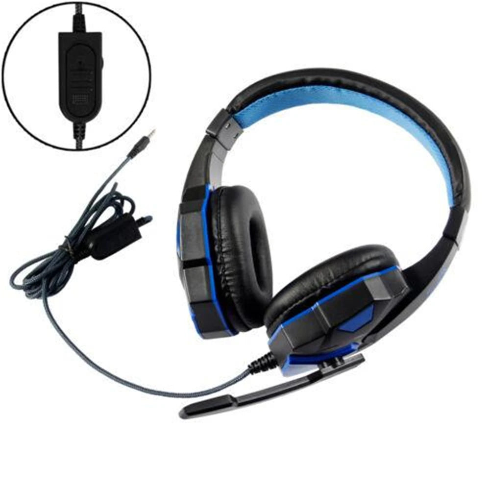 Gaming Headphones 3.5MM Wired PC Bass Stereo Gamer Headset Phone Laptop Earphone Helmet With Microphone For PS4 Xbox One Switch