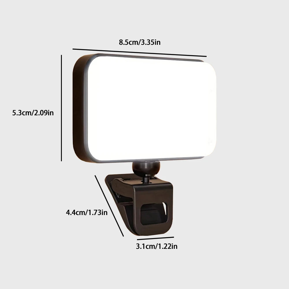 Pocket LED Selfie Light For IPhone IPad Mobile Phone Laptop Clip Flash Fill Video Photo Ringlight Photography Lamp