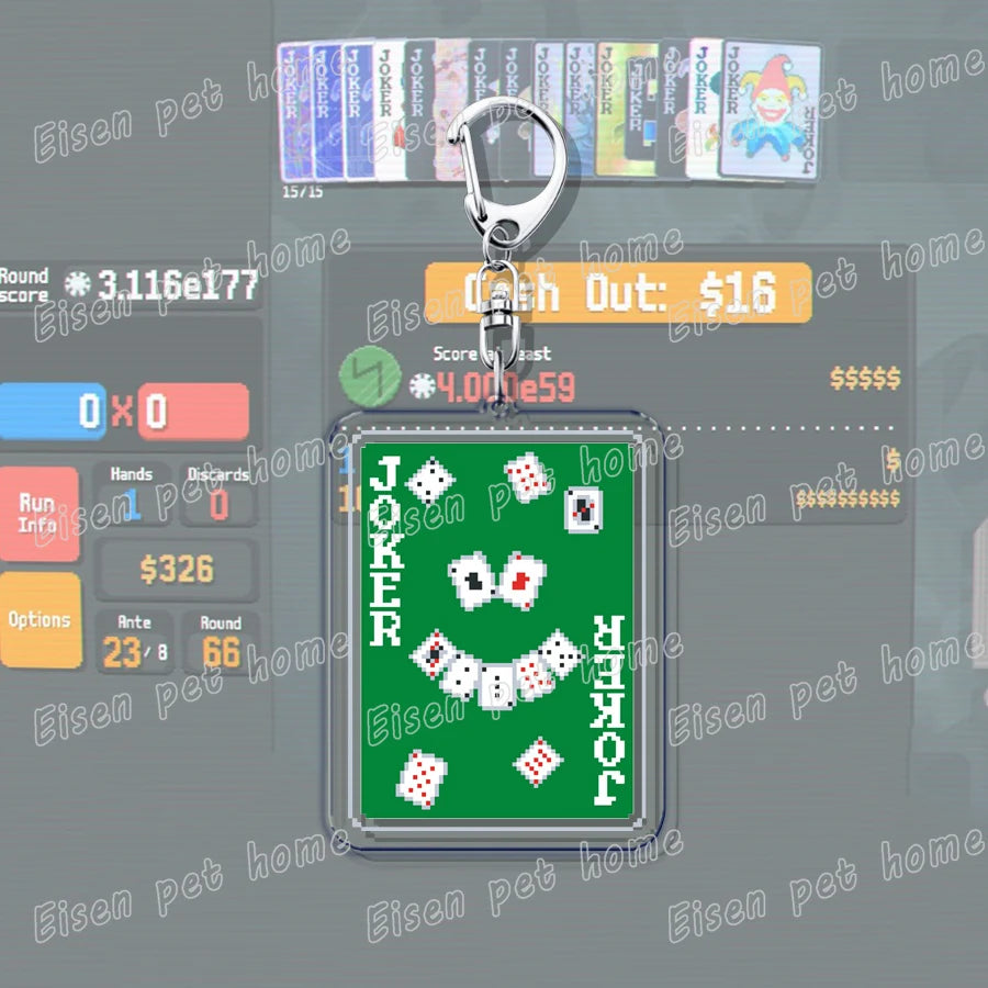 Video Game Balatro Keychains