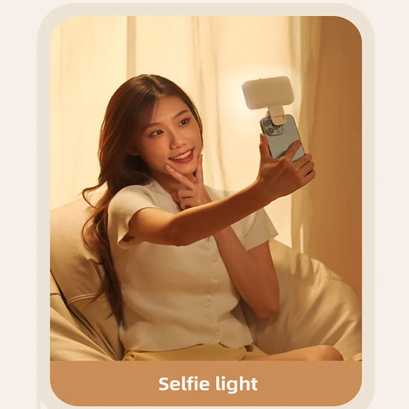 Pocket LED Selfie Light For IPhone IPad Mobile Phone Laptop Clip Flash Fill Video Photo Ringlight Photography Lamp