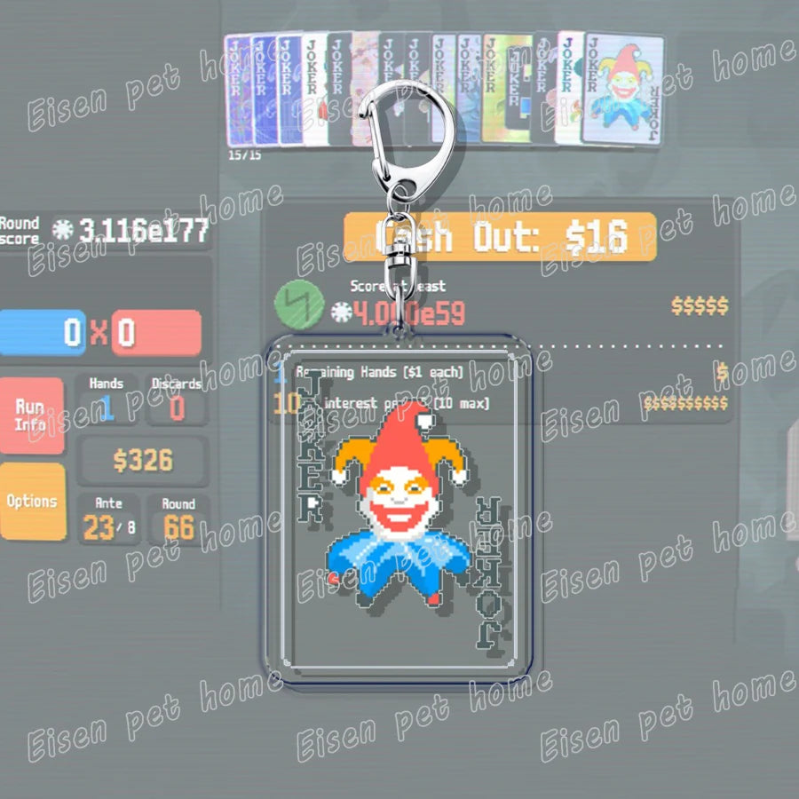 Video Game Balatro Keychains