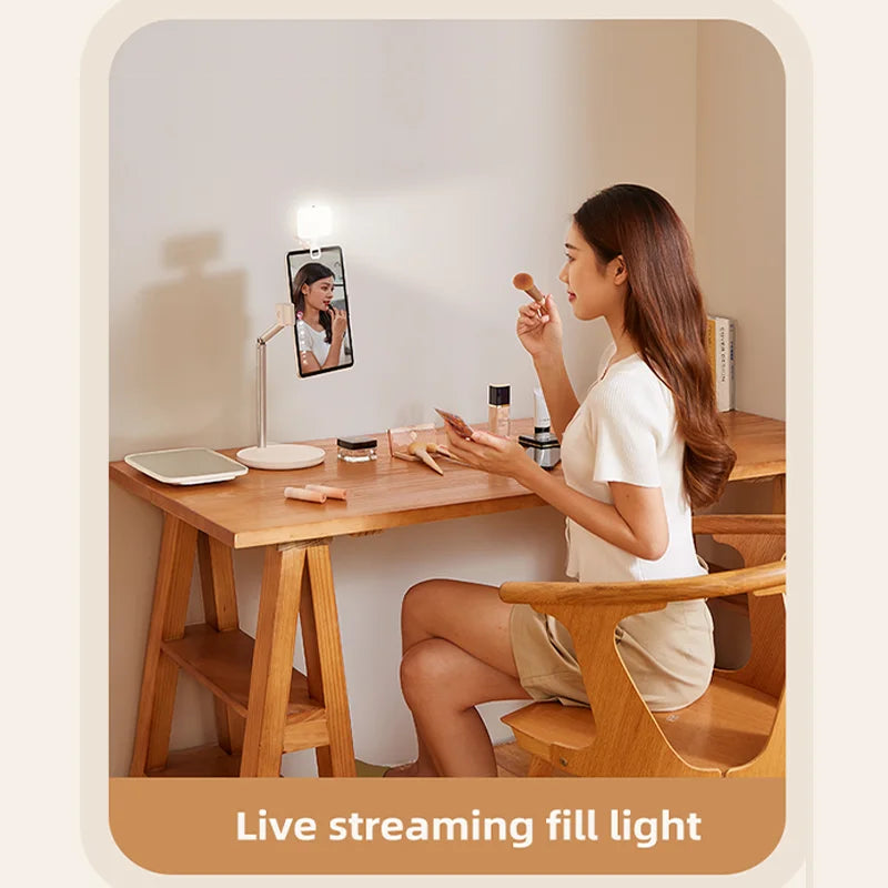 Pocket LED Selfie Light For IPhone IPad Mobile Phone Laptop Clip Flash Fill Video Photo Ringlight Photography Lamp