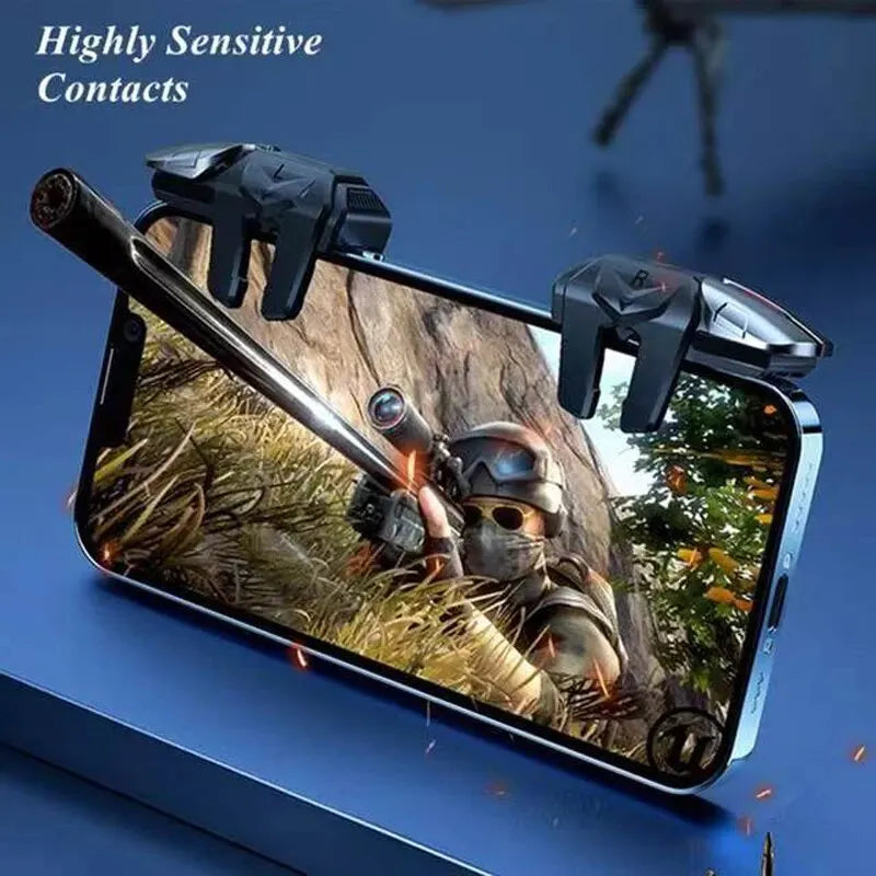 G21 Mobile Gam-ing Triggers Ergonomic Trigger Retractable Phone Game Controller Avoid Sensitive Shot Aim Buttons Minimal Plug