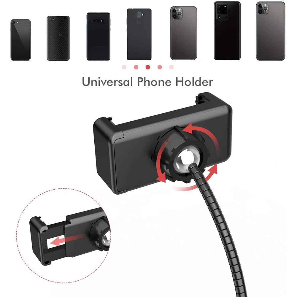 LED Ring Light Photography Adjustable Lighting Phone Ringlight With 20cm Tripod Stand USB Round Fill Lamp For Phone Video Live