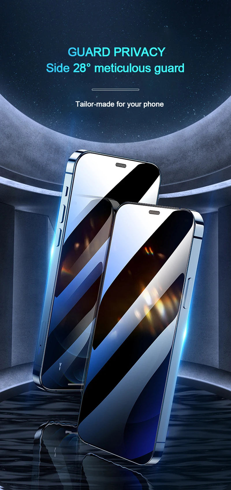 1-5Pcs Anti Spy Tempered Glass For iPhone 16 14 13 11 15Pro Max Mini 7 8 Plus Privacy Screen Protector for iPhone 15 X XR XS MAX