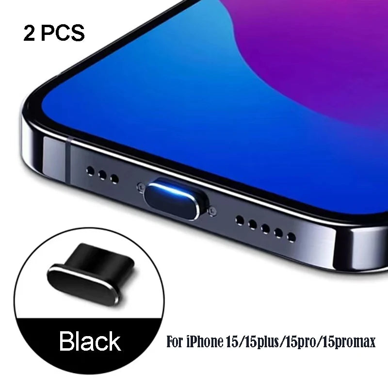 iPhone15 Pro Max Accessories iPhone Dust Plug For Mobile Phone Accessories Dust Cap For Mobile Usb Dust Plug Usb A iPhone15 Plus