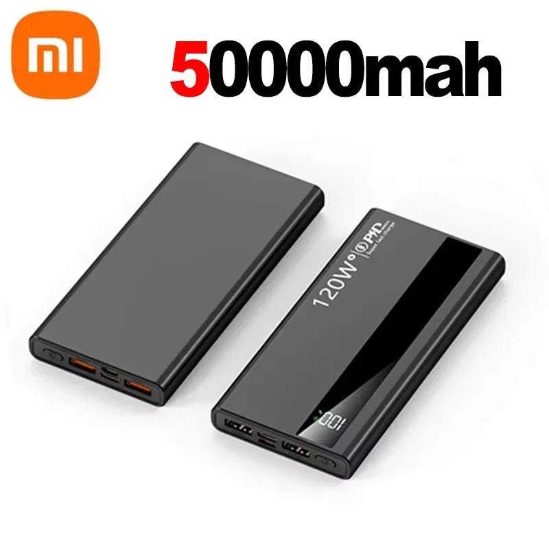Xiaomi 500000mAh Power Bank 120W Fast Charging Large Capacity Power Bank PD 20W Suitable For All Mobile Phones Long Endurance