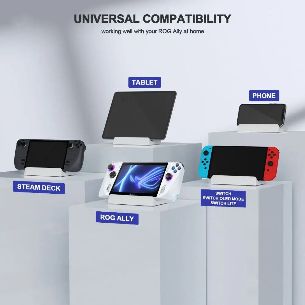 Multi-angle Console Stand Holder Plastic Adjustable Game Rack Foldable Game Console Accessories for Asus Rog Ally